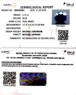 Load image into Gallery viewer, 5.75/CT Natural Blue Sapphire with Govt Lab Certificate (2331)