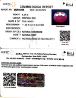 Load image into Gallery viewer, 6.34/CT Natural Mozambique Ruby with Govt. Lab Certificate (RUBY9T)