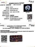 Load image into Gallery viewer, 0.22/Cents Natural Diamond With Govt. Lab Certificate (110000)
