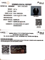 Load image into Gallery viewer, 4.87/CT Natural Scapolite Cat's Eye with Govt. Lab Certified-(1221)