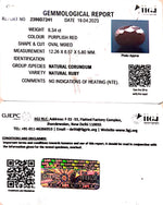 Load image into Gallery viewer, 6.34/CT Natural Ruby Stone with Govt. Lab Certificate-2396D7241