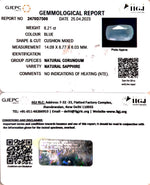 Load image into Gallery viewer, 8.21/CT Natural Neelam with Govt Lab Certificate-(6771)