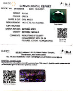 Load image into Gallery viewer, 4.84/CT Natural Panna Stone with Govt. Lab Certificate (23310)