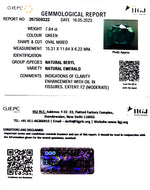 Load image into Gallery viewer, 7.64/CT Natural Panna Stone with Govt. Lab Certificate (23310)