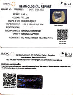 Load image into Gallery viewer, 8.48/CT Natural Ceylonese Pukhraj with Govt Lab Certificate (YELSA9T)