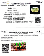 Load image into Gallery viewer, 4.13/CT Natural Ceylonese Pukhraj with Govt Lab Certificate (6771)