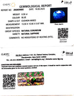 Load image into Gallery viewer, 8.56/CT Natural Blue Sapphire with Govt Lab Certificate (4551)