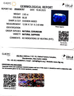 Load image into Gallery viewer, 2.83/CT Natural Blue Sapphire with Govt Lab Certificate-BLUSA9S