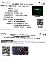 Load image into Gallery viewer, 4.94/CT Natural Panna Stone with Govt. Lab Certificate (3441)
