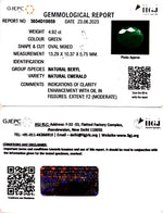 Load image into Gallery viewer, 4.92/CT Natural Panna Stone with Govt. Lab Certificate  (1221)