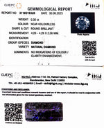 Load image into Gallery viewer, 0.30/CT Natural Diamond with Govt. Lab Certificate - 3110D10328