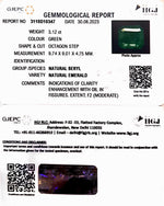 Load image into Gallery viewer, 3.12/CT Natural Panna Stone with Govt. Lab Certificate (1221)