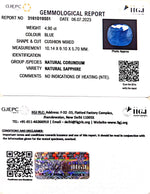 Load image into Gallery viewer, 4.90/CT Natural Blue Sapphire with Govt Lab Certificate (4551)