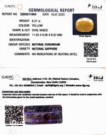 Load image into Gallery viewer, 6.37/CT Natural Ceylonese Pukhraj with Govt Lab Certificate-4551
