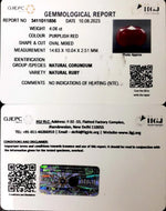 Load image into Gallery viewer, 4.06/CT Natural Ruby Stone With Govt. Lab Certificate-3411D11856