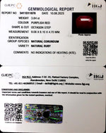 Load image into Gallery viewer, 3.84/CT Natural Neo Burma Ruby with Govt. Lab Certificate (5661)