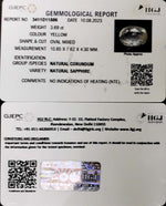 Load image into Gallery viewer, 3.69/CT Natural Ceylonese Pukhraj with Govt Lab Certificate-YELSA9U
