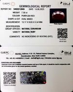 Load image into Gallery viewer, 7.57/CT Natural Neo Burma Ruby with Govt. Lab Certificate (3441)