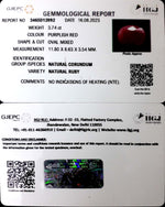 Load image into Gallery viewer, 3.74/CT Natural Neo Burma Ruby with Govt. Lab Certificate (4551)