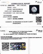 Load image into Gallery viewer, 1.03/Cents Natural Diamond with Govt. Lab Certificate (140000)