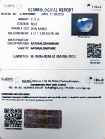 Load image into Gallery viewer, 2.22/Carat Natural Blue Sapphire