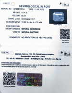 Load image into Gallery viewer, 4.74/Carat Natural Blue Sapphire