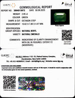 Load image into Gallery viewer, 2.95/CT Natural Panna Stone with Govt. Lab Certificate (2331)