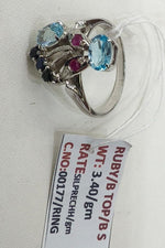 Load image into Gallery viewer, 3.40/GM RUBY /BLUE TOP B S (2750)