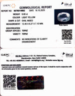 Load image into Gallery viewer, 6.80/CT Natural White Topaz with Govt Lab Certificate (1665)