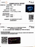 Load image into Gallery viewer, 7.67/CT Blue Topaz with Govt Lab Certificate-(1665)