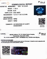 Load image into Gallery viewer, 11.36/CT Blue Topaz with Govt Lab Certificate-(1665)