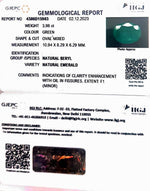 Load image into Gallery viewer, 3.98/CT Natural Panna Stone with Govt. Lab Certificate  (23310)