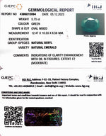 Load image into Gallery viewer, 5.75/CT Natural Panna Stone with Govt. Lab Certificate  (23310)
