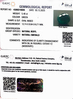 Load image into Gallery viewer, 5.48/CT Natural Panna Stone with Govt. Lab Certificate  (34410)