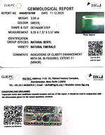 Load image into Gallery viewer, 3.08/CT Natural Panna Stone with Govt. Lab Certificate  (2331)
