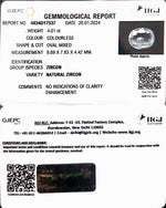 Load image into Gallery viewer, 4.01/CT Natural Zircon with Govt. Lab certificate (4551)