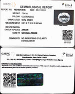 Load image into Gallery viewer, 2.94/CT Natural Zircon with Govt. Lab certificate (4551)