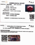 Load image into Gallery viewer, 12.79/CT Natural new Burma Ruby with Govt. Lab Certificate (2331)