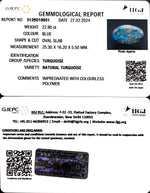 Load image into Gallery viewer, 22.90/CT Natural Govt. Lab Certified Turquoise (1221)