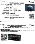 Load image into Gallery viewer, 7.48/CT Natural Govt. Lab Certified Turquoise (1221)