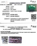 Load image into Gallery viewer, 11.04/CT Natural Panna Stone with Govt. Lab Certificate (16650)