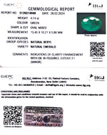 Load image into Gallery viewer, 4.74/CT Natural Panna Stone with Govt. Lab Certificate (45510)