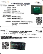 Load image into Gallery viewer, 3.94/CT Natural Panna Stone with Govt. Lab Certificate (12210)
