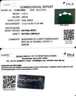 Load image into Gallery viewer, 4.50/CT Natural Panna Stone with Govt. Lab Certificate (12210)