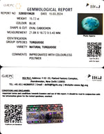 Load image into Gallery viewer, 15.72/CT Natural Govt. Lab Certified Turquoise-1221