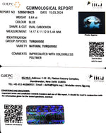 Load image into Gallery viewer, 8.64/CT Natural Govt. Lab Certified Turquoise-1221