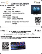 Load image into Gallery viewer, 5.85/CT Natural Govt. Lab Certified Turquoise-1221