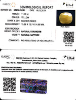 Load image into Gallery viewer, 11.79/CT Natural Ceylonese Pukhraj with Govt Lab Certificate-6771