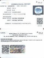 Load image into Gallery viewer, 6.66/CT Natural Blue Sapphire with Govt Lab Certificate-23310