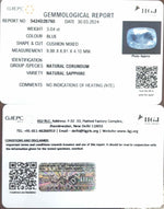 Load image into Gallery viewer, 3.04/CT Natural Blue Sapphire with Govt Lab Certificate-23310